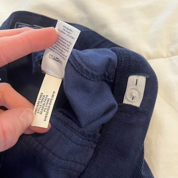 Vineyard Vines Girls Blue Corduroy Pants - Picture 8 of 11